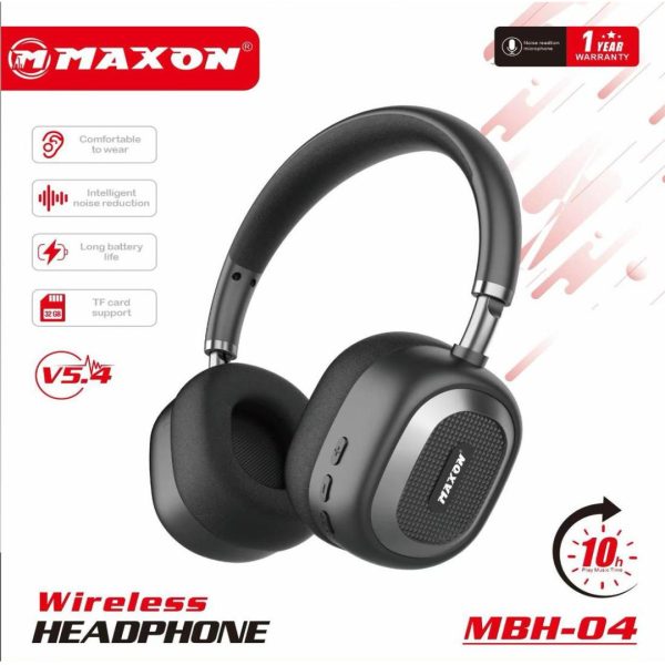 π§ MBH-04 Wireless Headphones β Bluetooth 5.4 | 10hr Playtime | TF Card + Type-C Charging | Deep Bass Sound
