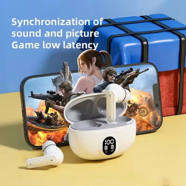 895B Wireless Bluetooth Earbuds – LED Display, Mic & Fast Charging