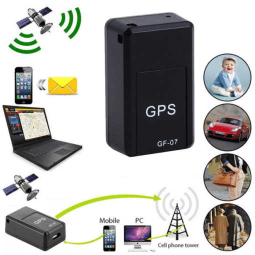 GPS Mini Tracker Long Battery Backup Locator Car/Bike/Pets/Kids Safety (GF-07)
